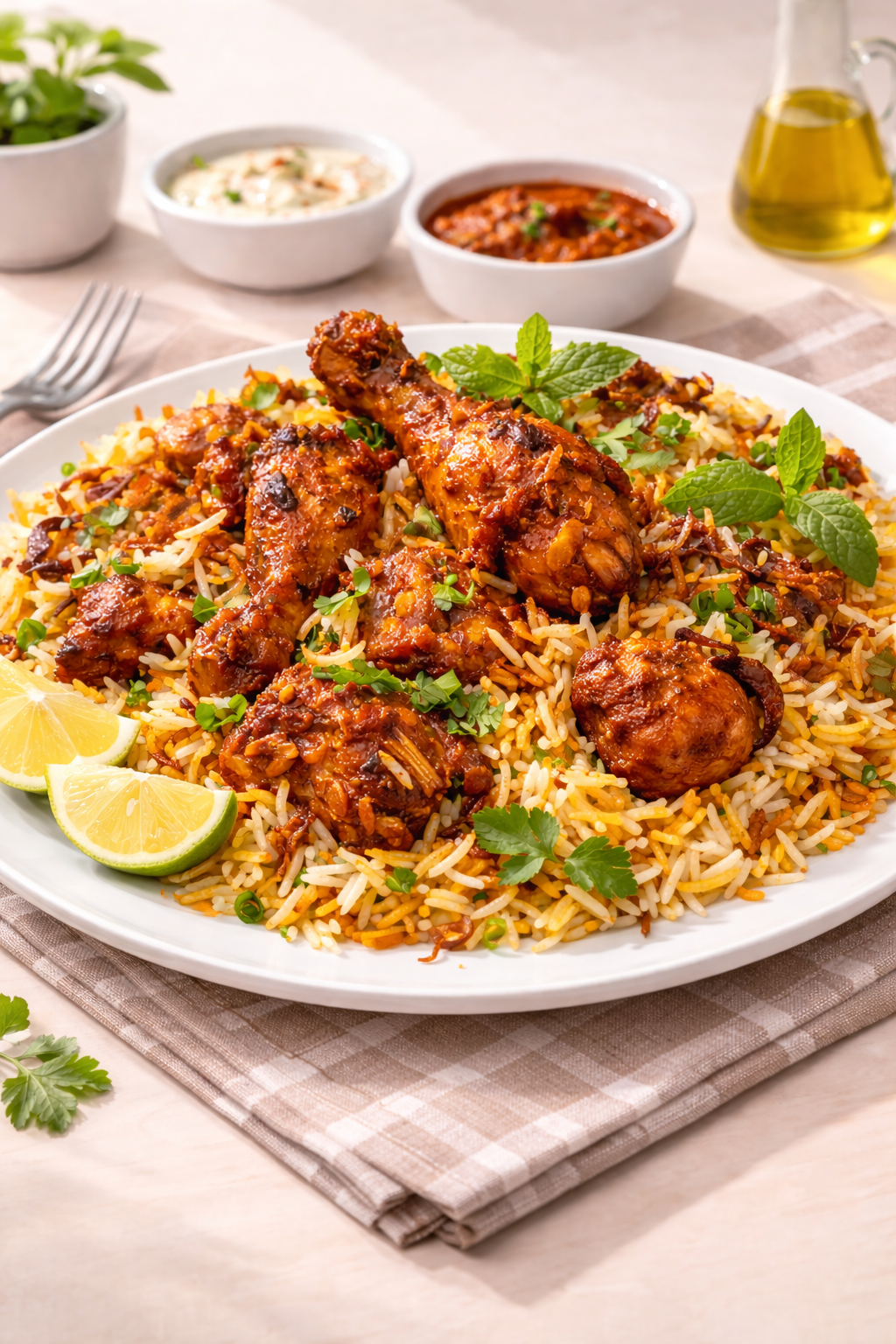 Hyderabadi Chicken Dum Biryani